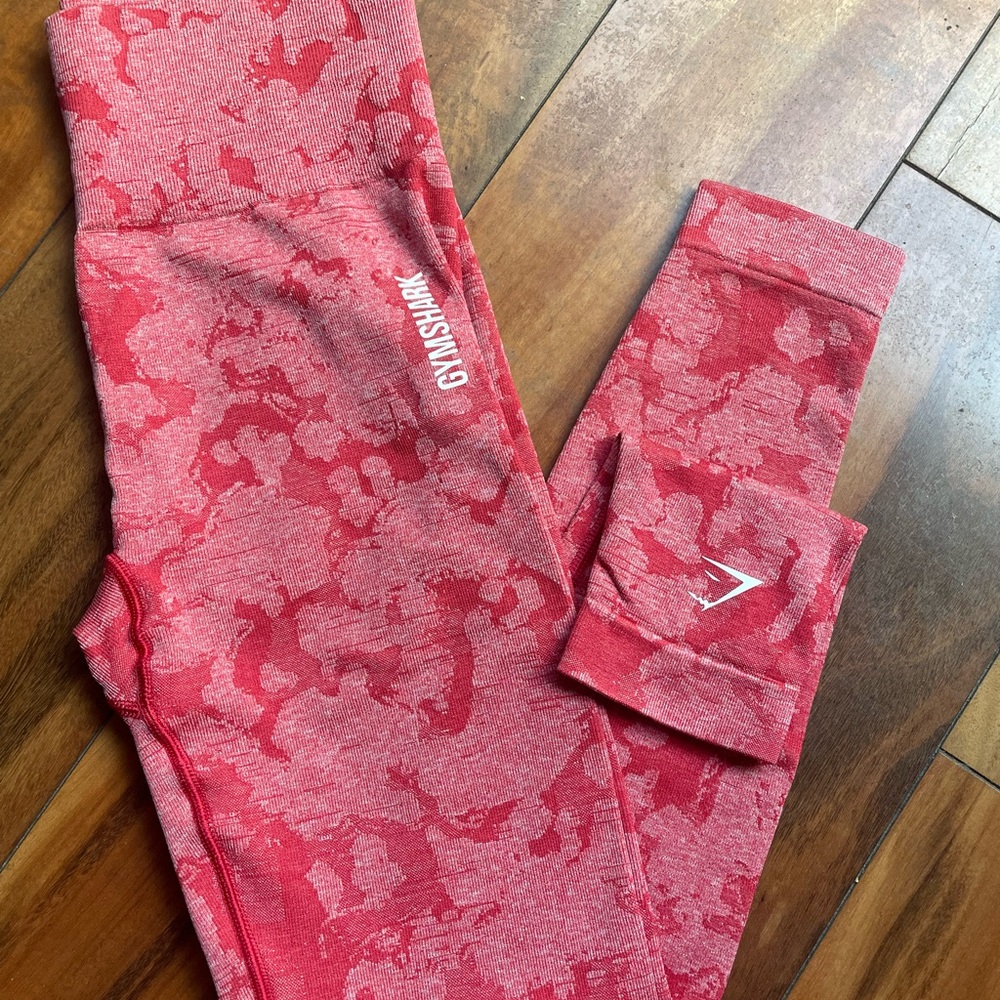 Gymshark Adapt Seamless Red Camo Leggings